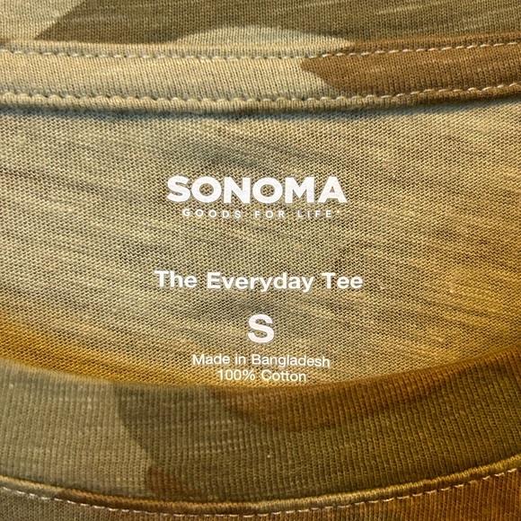 Sonoma long sleeve Camo top (NWOT) - Picture 3 of 3